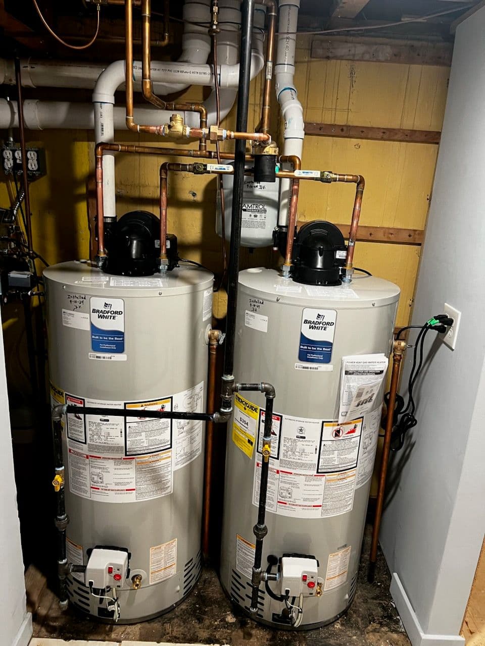 Efficient Bradford White Water Heater Installation image