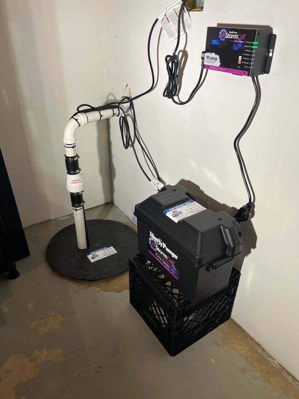 Project Reliable Sump Pump Installation with Backup System image