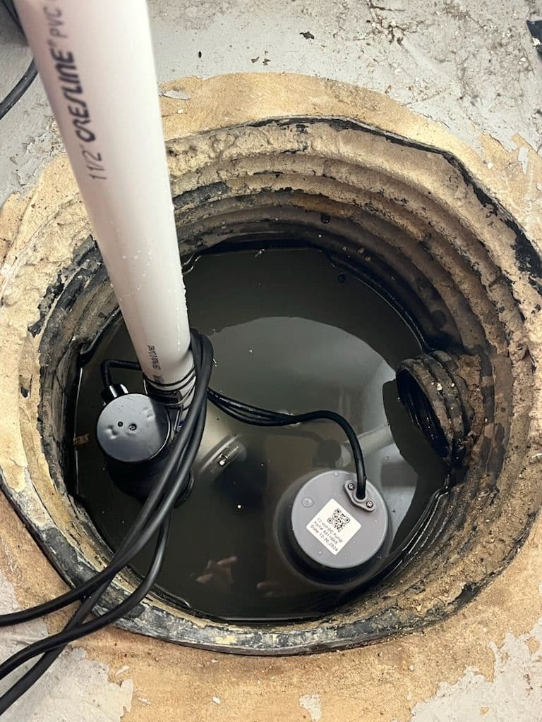 Gallery photos for Reliable Sump Pump Installation with Backup System: Image #2